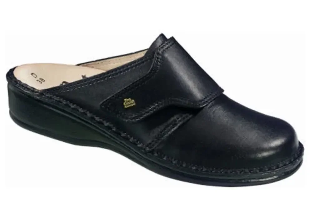 Finn Comfort Aussee Mule Black Clog Slide Sandals Shoes